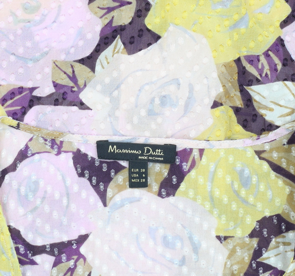 Massimo Dutti Women's Multicoloured Floral Blouse