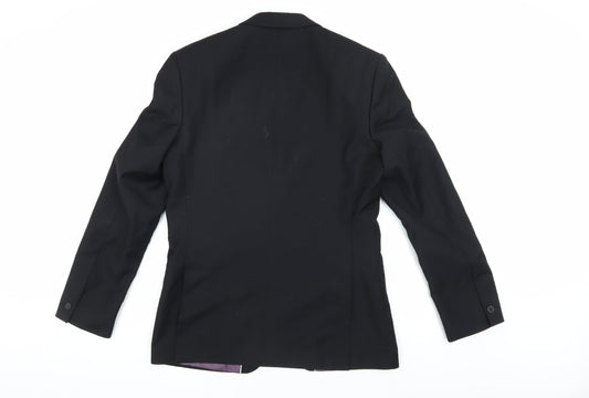 Red Herring Men's Black Regular Fit Blazer 38R