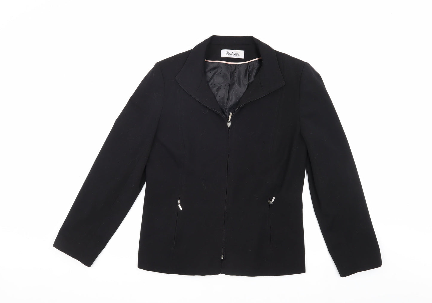 Berkertex Women's Black Wool Jacket Size 10