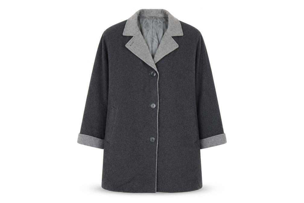 Eastex Women's Grey Wool Overcoat Size 20
