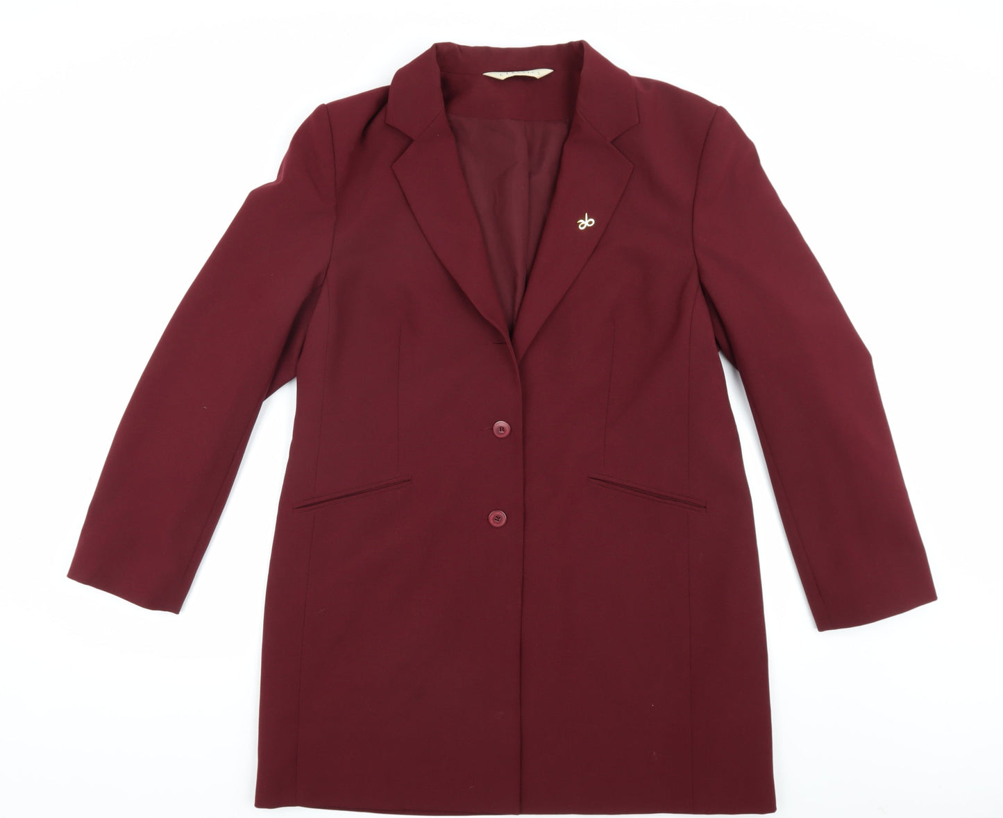 Modern Classics Women's Red Long Overcoat Size 14
