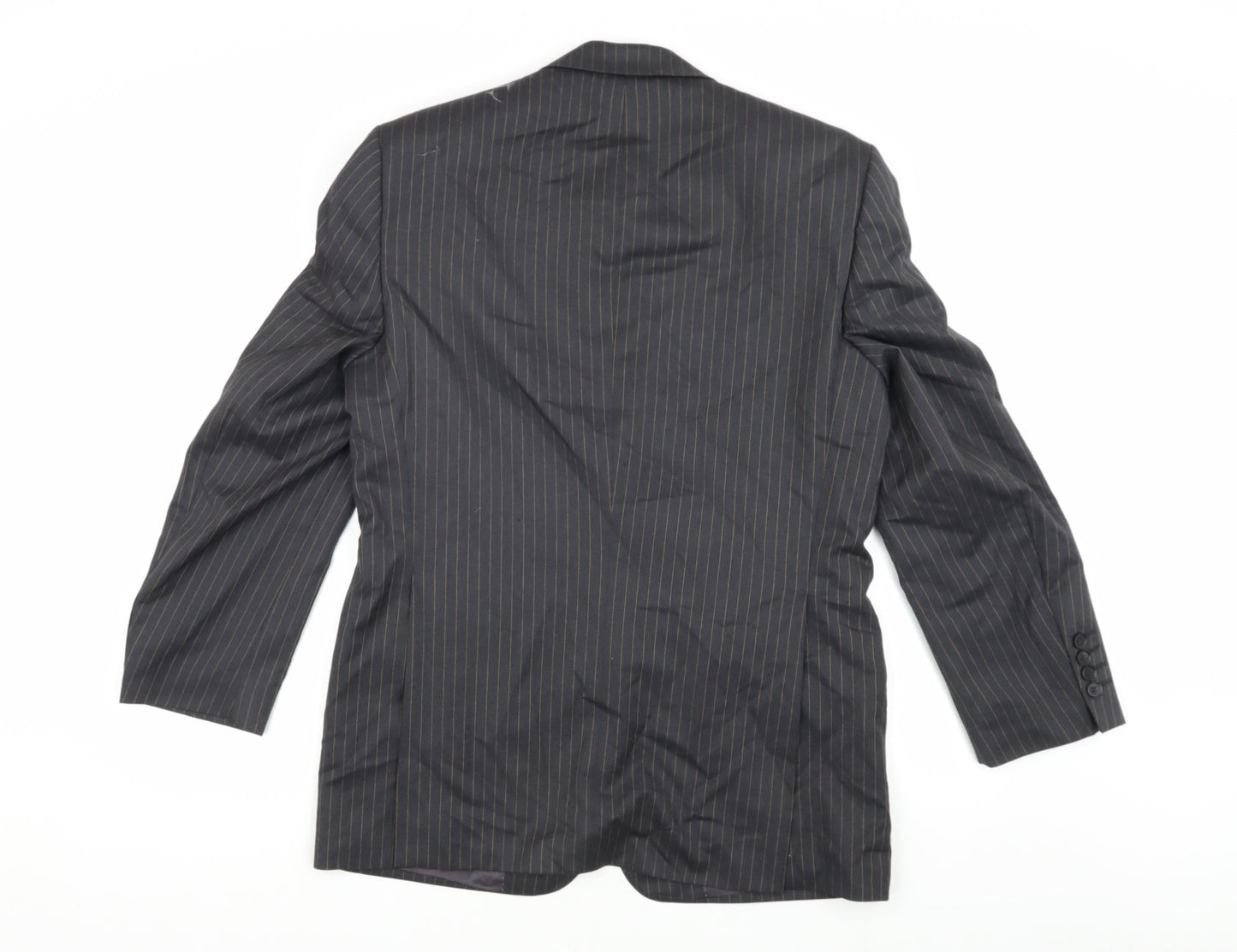 Next Men's Grey Striped Blazer 38S