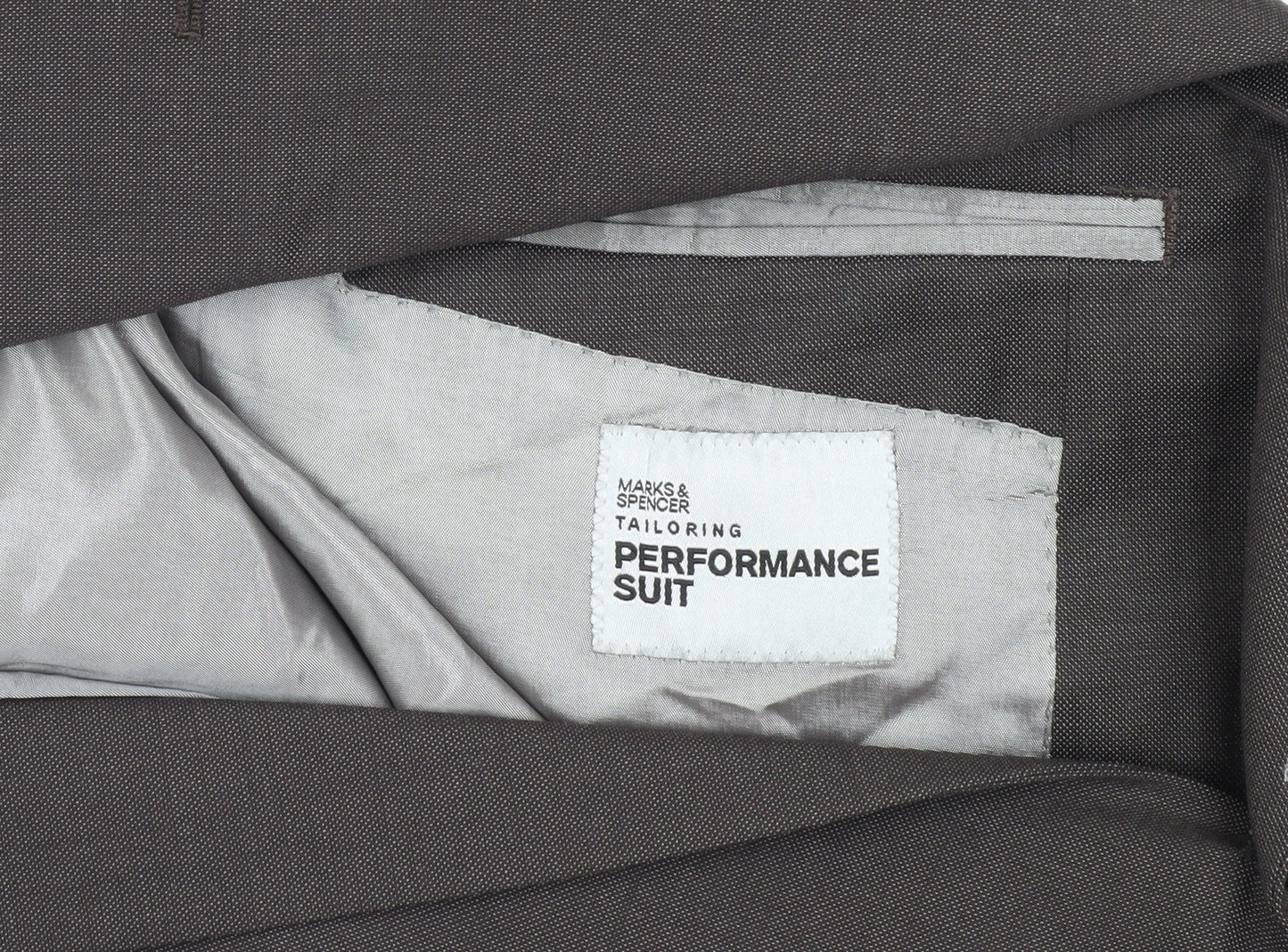 Marks and Spencer Men's Grey Suit Jacket 40R
