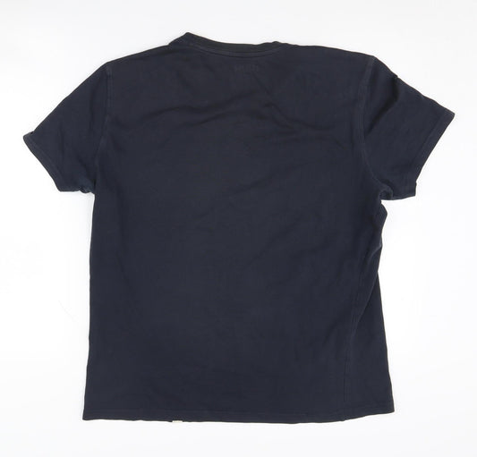 FatFace Men's Black M Crew Neck Cotton T-Shirt