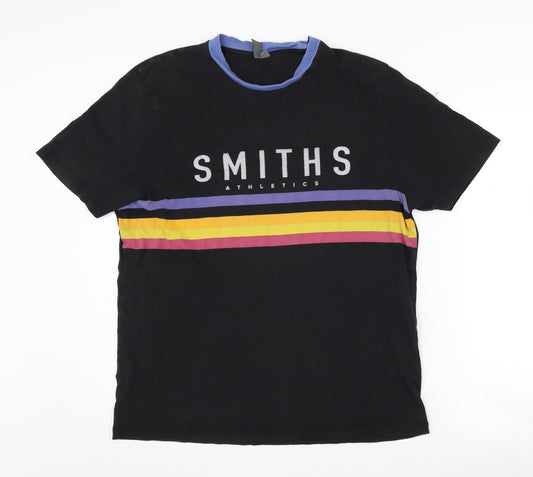 ASOS Men's Black Large Athletic Colourblock T-Shirt