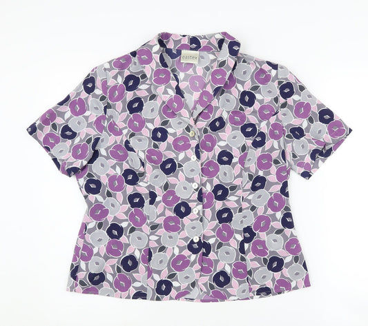 Eastex Women's Multicoloured Floral Blouse Size 12