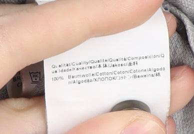 Hugo Boss Men's Grey XL Cotton Polo - Casual Style