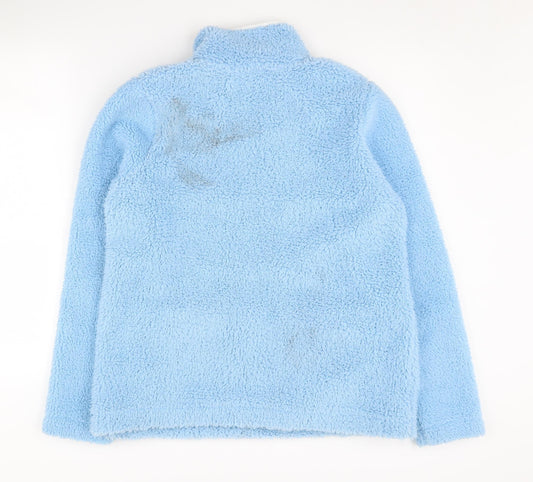 Boden Women Blue Henley Sweatshirt UK 12