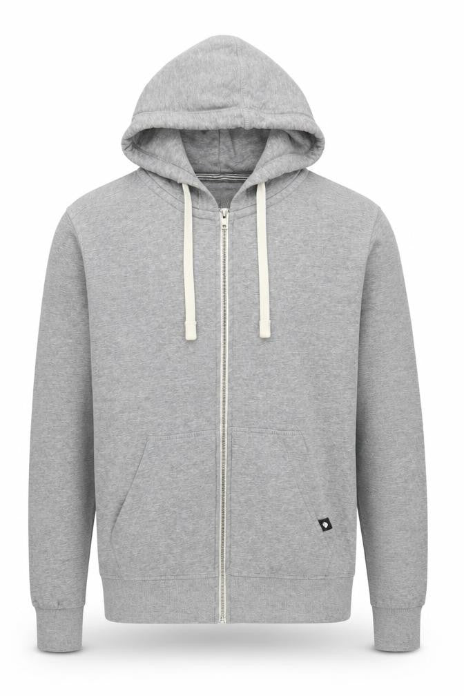 Mens UK S  JACK & JONES Grey Full Zip Hoodie