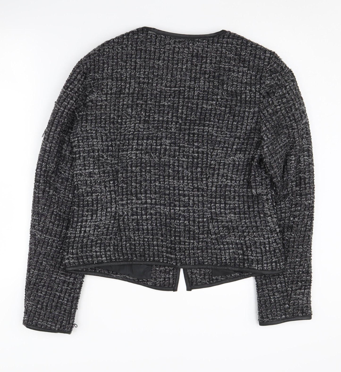 Laura Ashley Women's Grey Bouclé Blazer Size 14