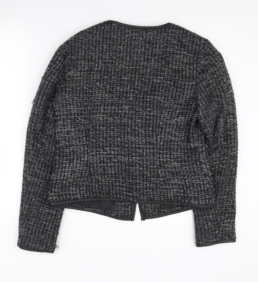 Laura Ashley Women's Grey Bouclé Blazer Size 14
