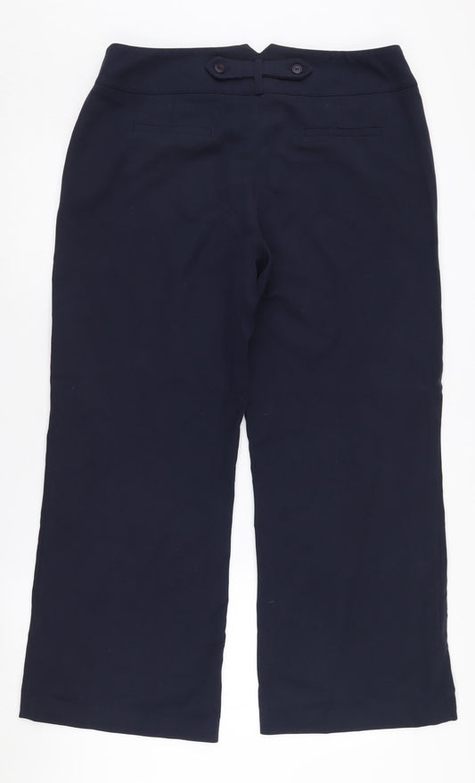 Laura Ashley Women's Navy Trousers Size 14