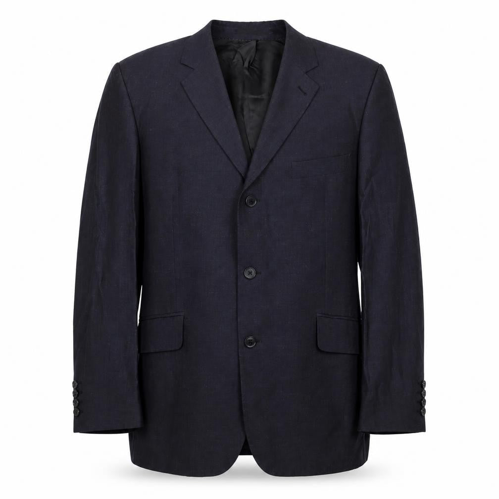 Mens 42 Chest Regular Jeff Banks Blue Three-Button Blazer