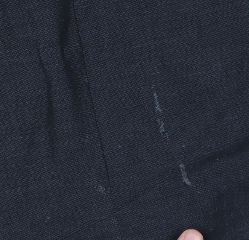 Jeff Banks Men’s Blue Wool Linen Blazer 42 Regular