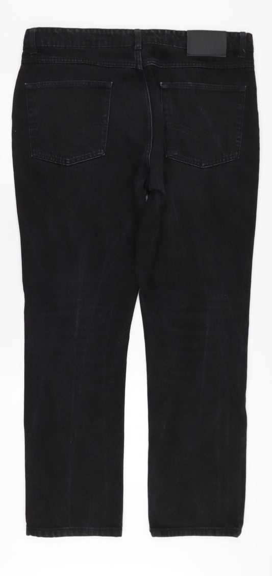 Pierre Cardin Men's Regular Fit Black Jeans 38W