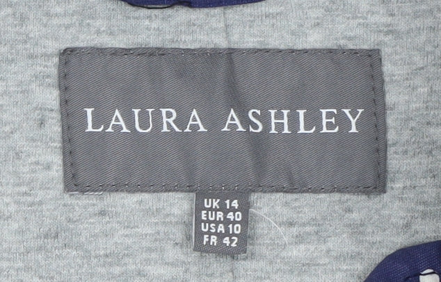 Laura Ashley Women's Blue Polka Dot Rain Coat Size 14