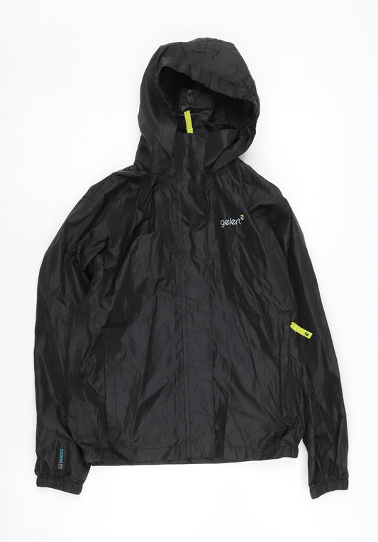 Gelert Boys Black Waterproof Rain Coat 9-10 Years