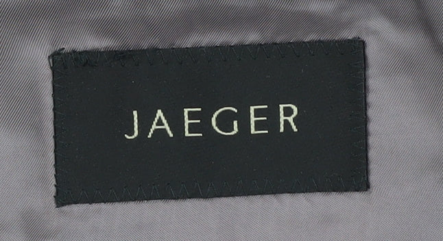 Jaeger Men's Grey Striped Slim Suit Jacket 44S