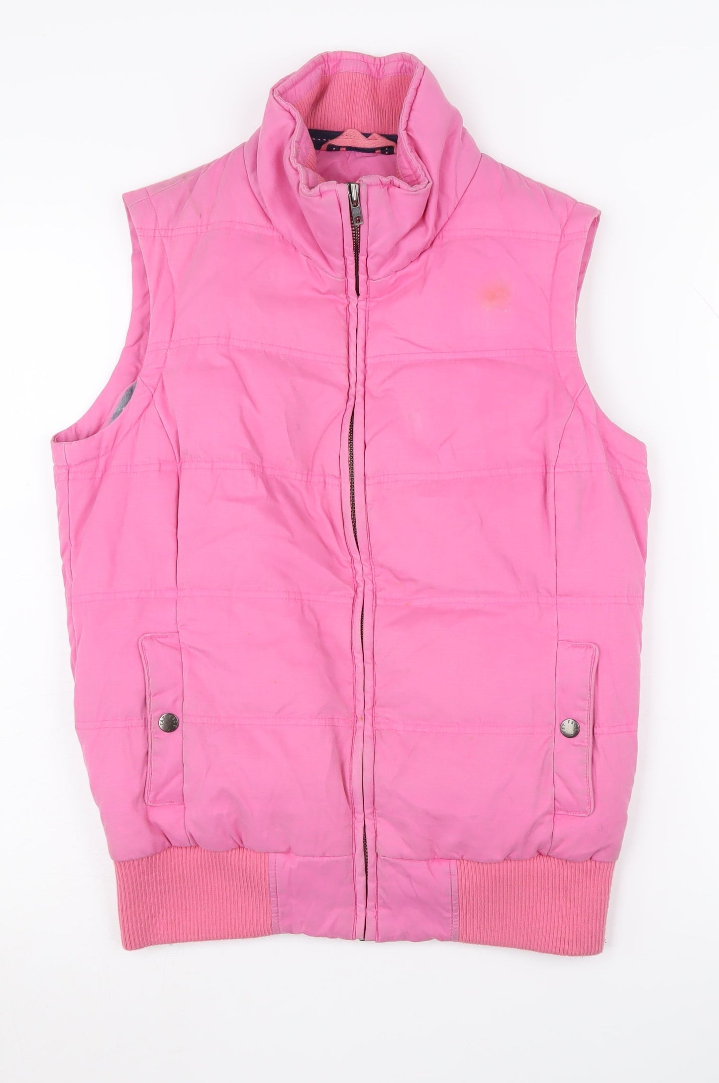 Fat Face Women's Pink Padded Waistcoat Size 12