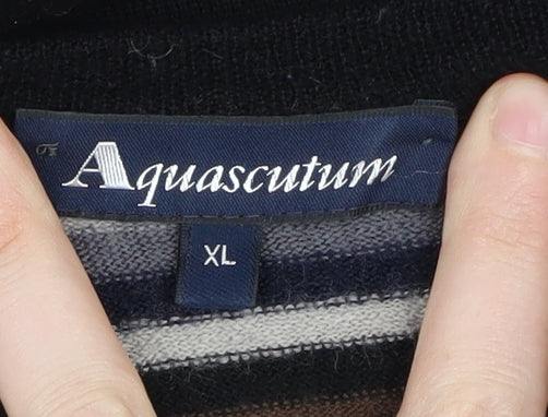 Aquascutum Men's Multicoloured Striped XL Jumper