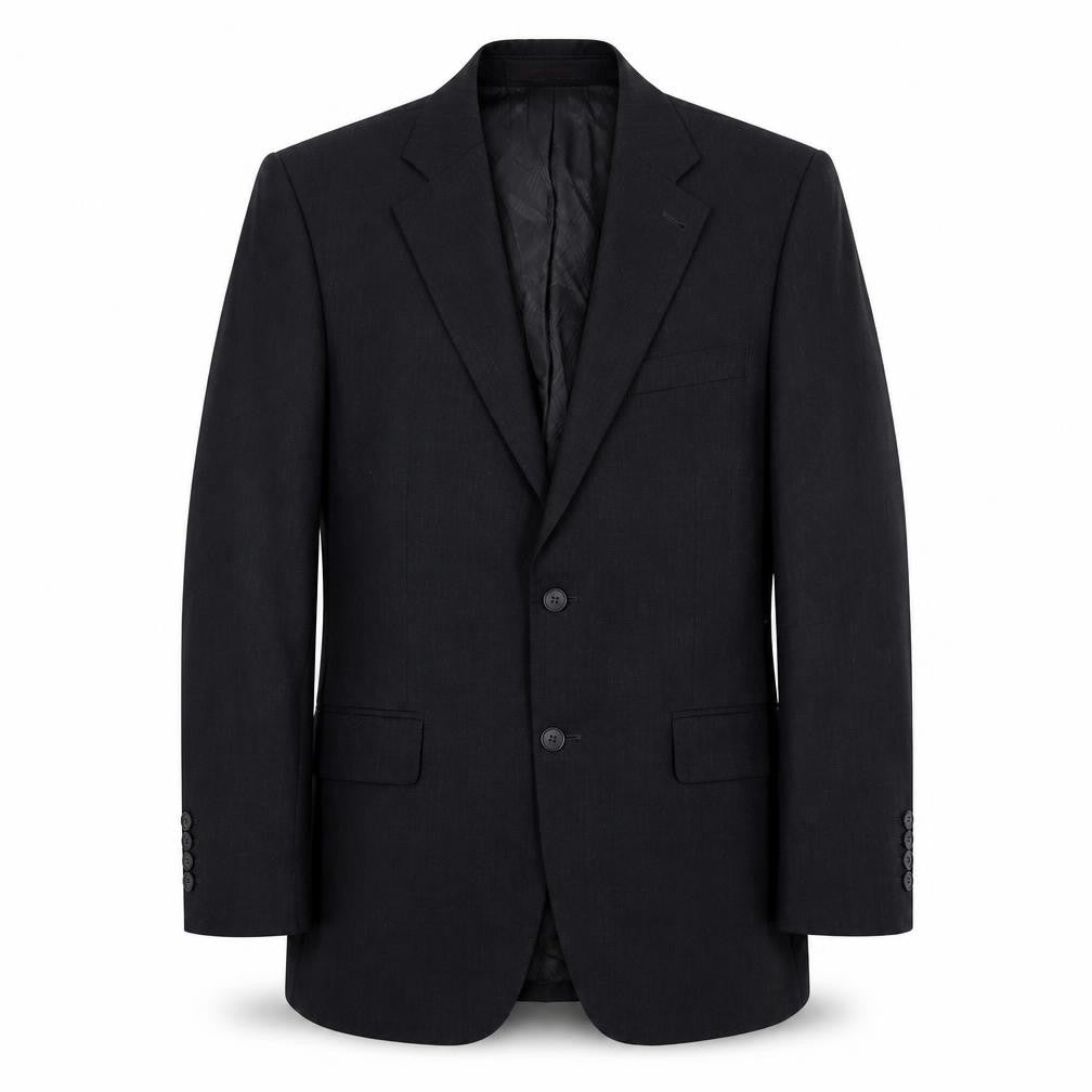 Mens 40 Chest Regular Jeff Banks Black Two-Button Blazer