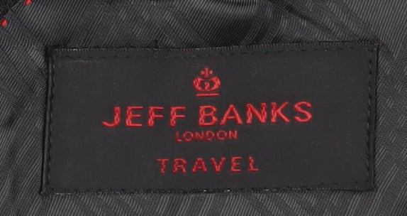 Jeff Banks Men's Black Wool Blazer 40 Regular Travel