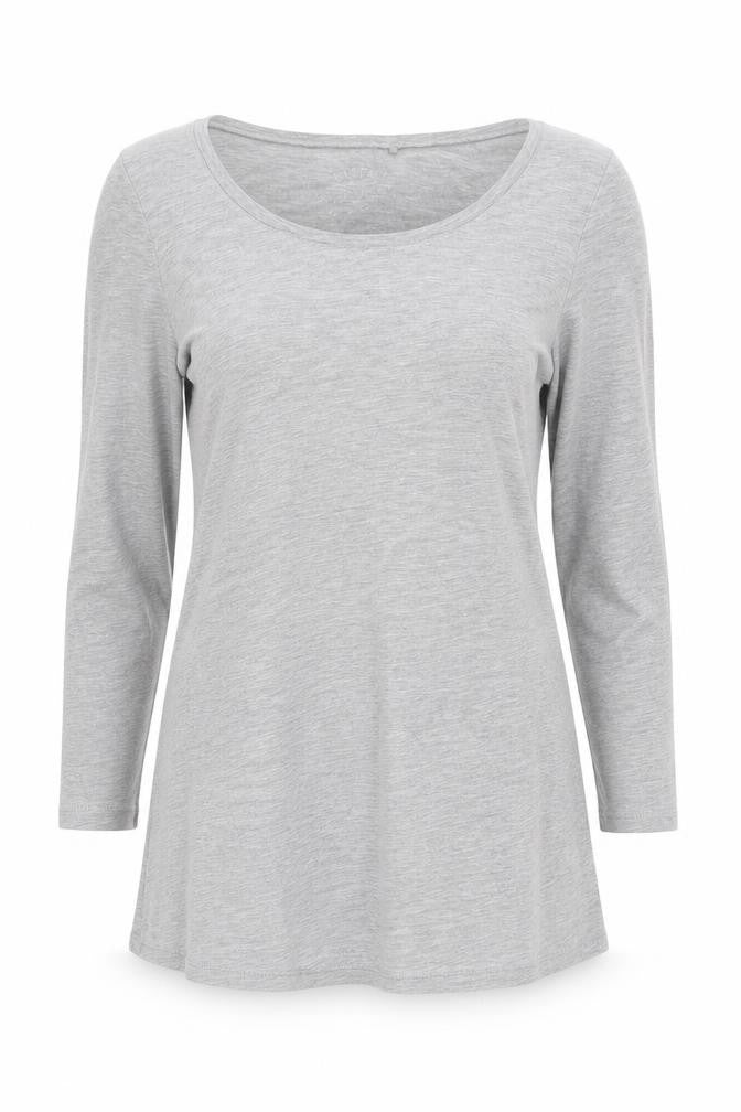 Womens UK Size S FatFace Grey Cotton Blend T-Shirt