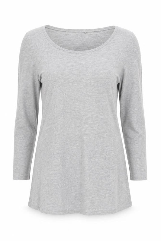 Womens UK Size S FatFace Grey Cotton Blend T-Shirt