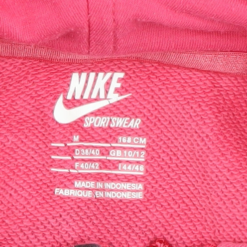 Nike Women's Pink Chevron Hoodie, Size M, Full Zip