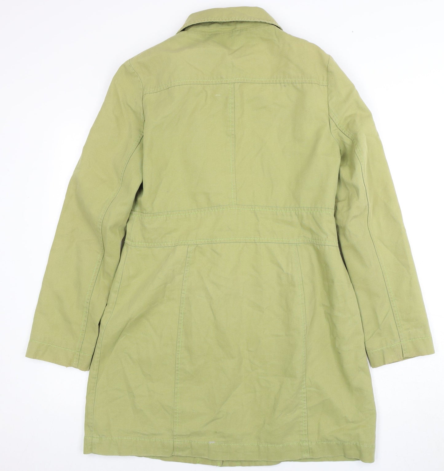 Next Women's Green Cotton Overcoat Size 12