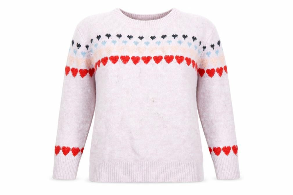 Front view of Coton Traders Women's Pink jumper, size 12