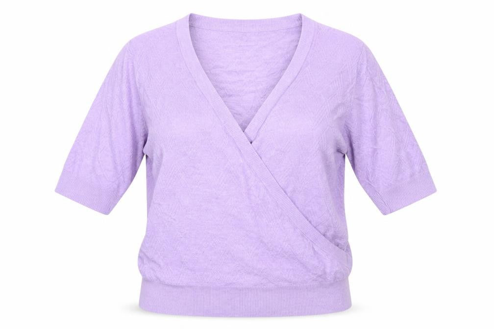 Marks and Spencer Women's Purple Wrap Blouse, Size S