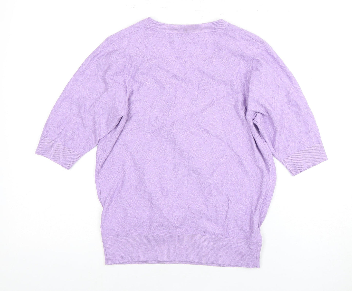 Marks and Spencer Women's Purple Wrap Blouse, Size S
