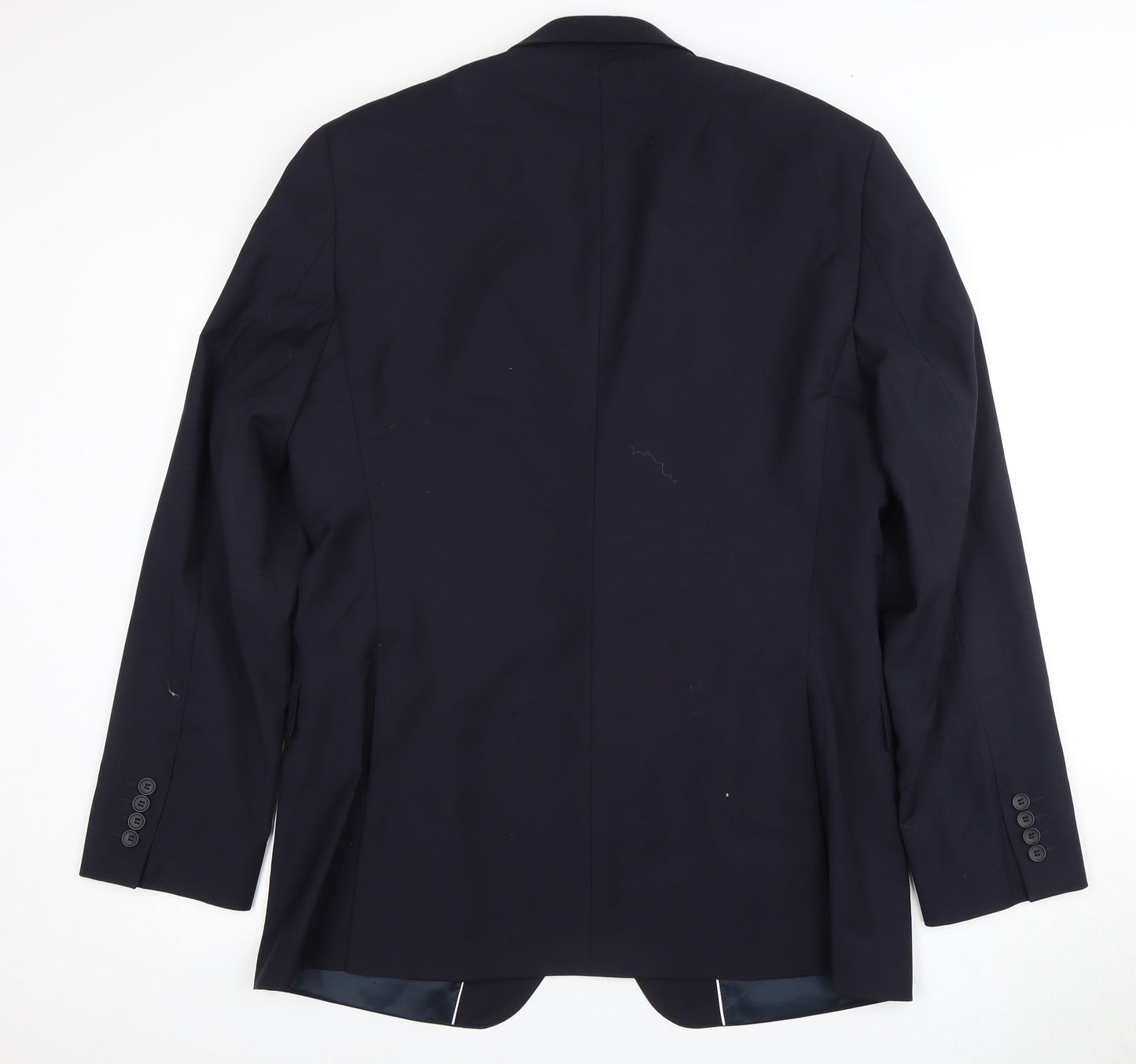 Moss 1851 Men's Navy Long Blazer - Size 44L