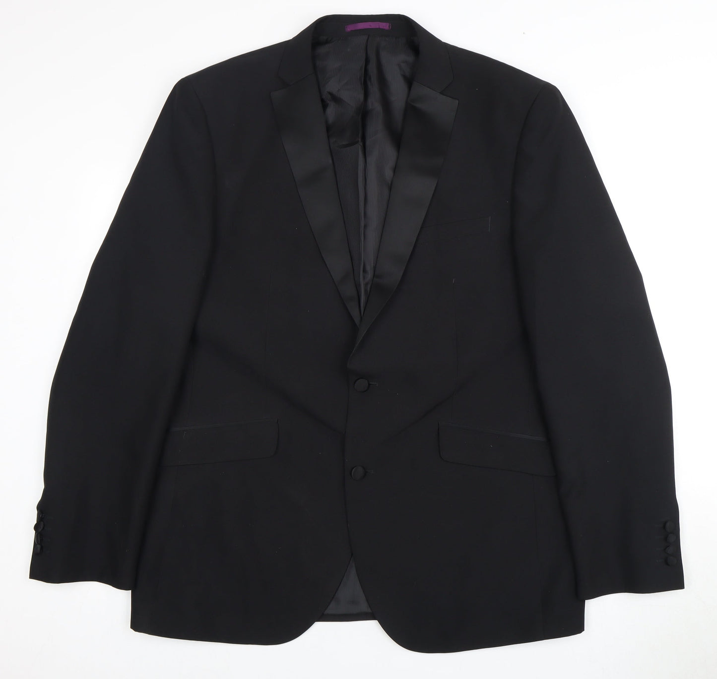 Charlton Gray Men's Black Tuxedo Blazer 44L