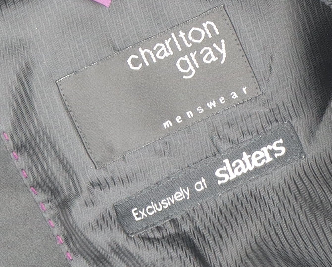 Charlton Gray Men's Black Tuxedo Blazer 44L