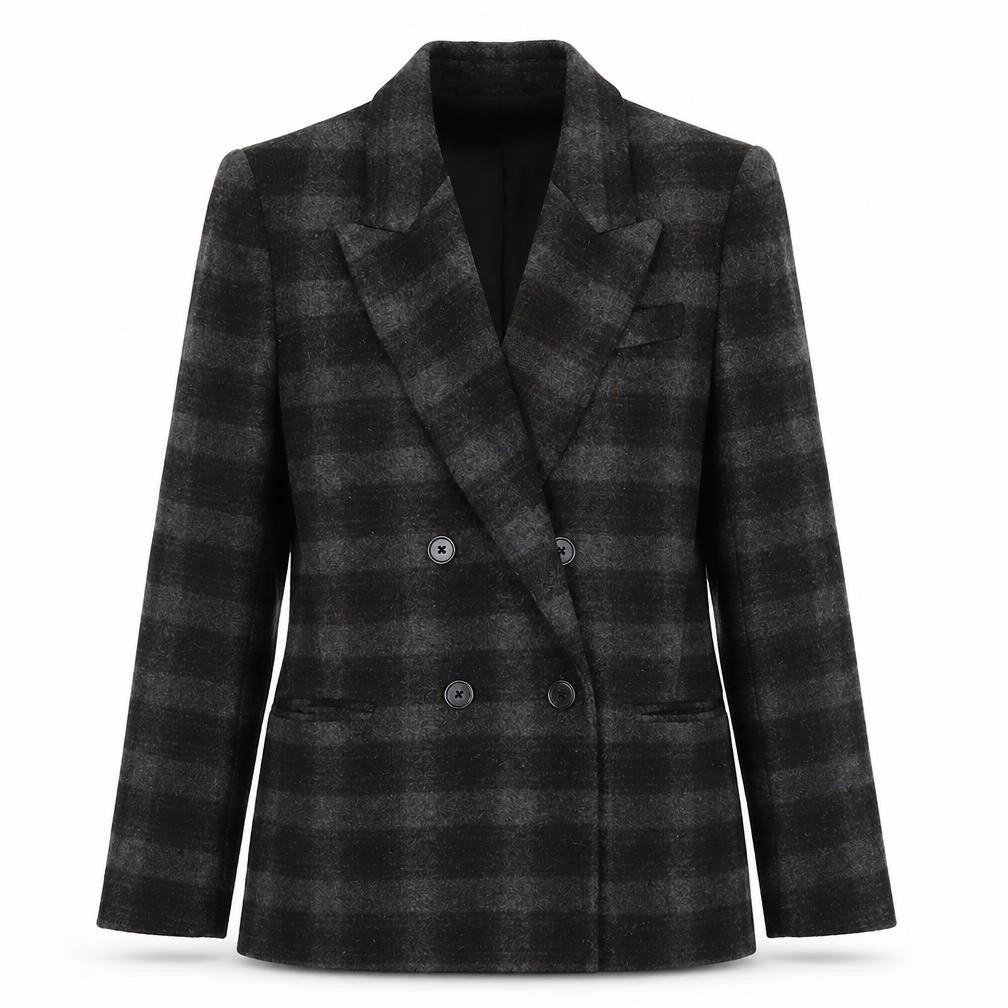 Marks and Spencer Women’s Black Double-Breasted Blazer, Size 8