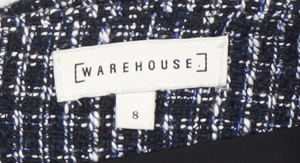Warehouse Women's Multicoloured Check Pencil Skirt, Size 8