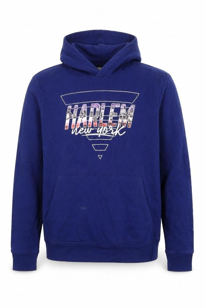 Mens UK M Regular Aeropostale Blue Pullover Hoodie