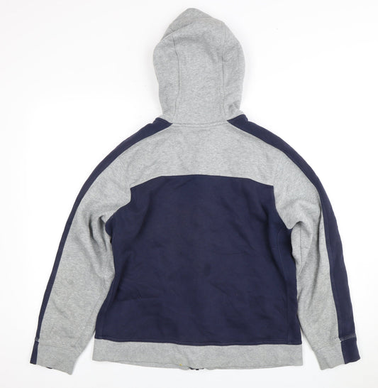 Nike Boys XL Grey Blue Full Zip Hoodie