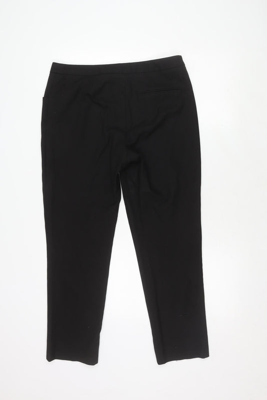 Oasis Black Women's Trousers Size 14