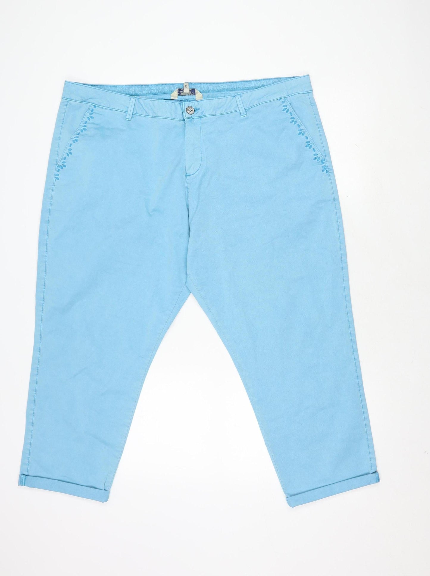 Mantaray Women's Blue Size 20 Trousers