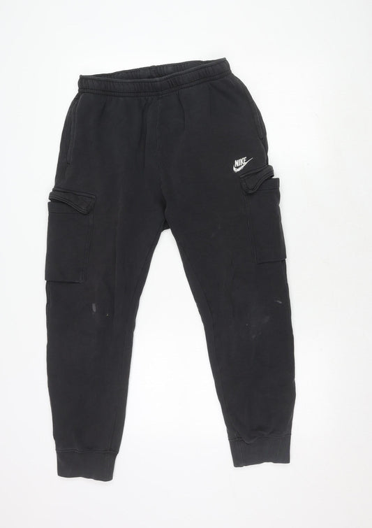 Nike Men's Black Fleece Joggers Size M