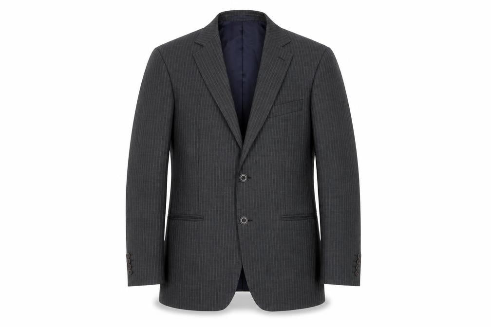 Marks and Spencer Men's Grey Striped Blazer 38S