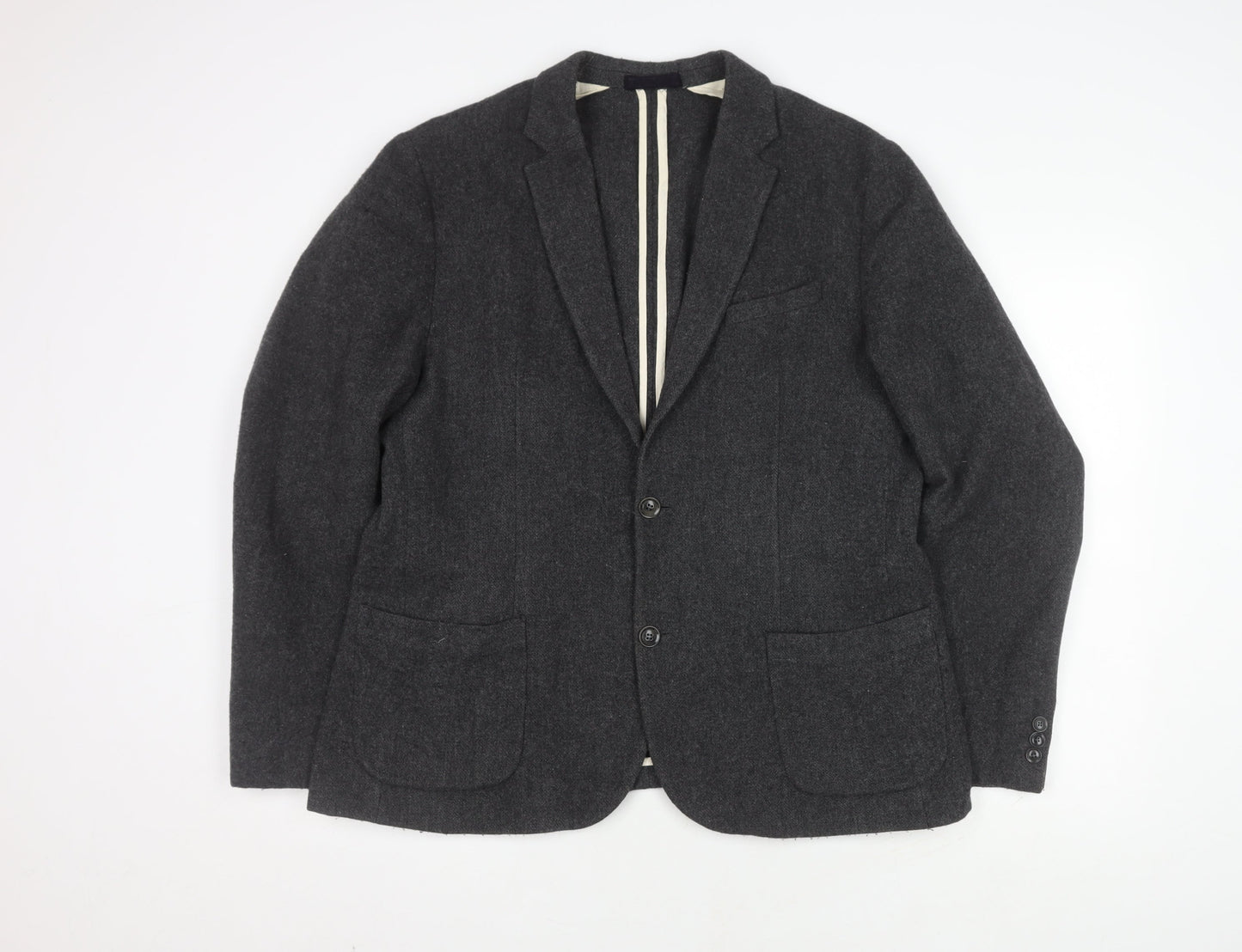 John Lewis & Co. Men's Grey Blazer XL - Classic Style