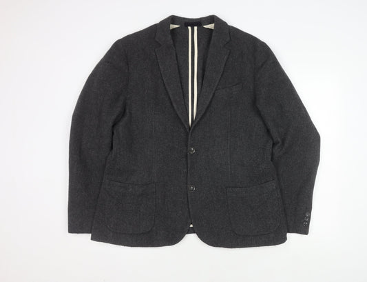 John Lewis & Co. Men's Grey Blazer XL - Classic Style