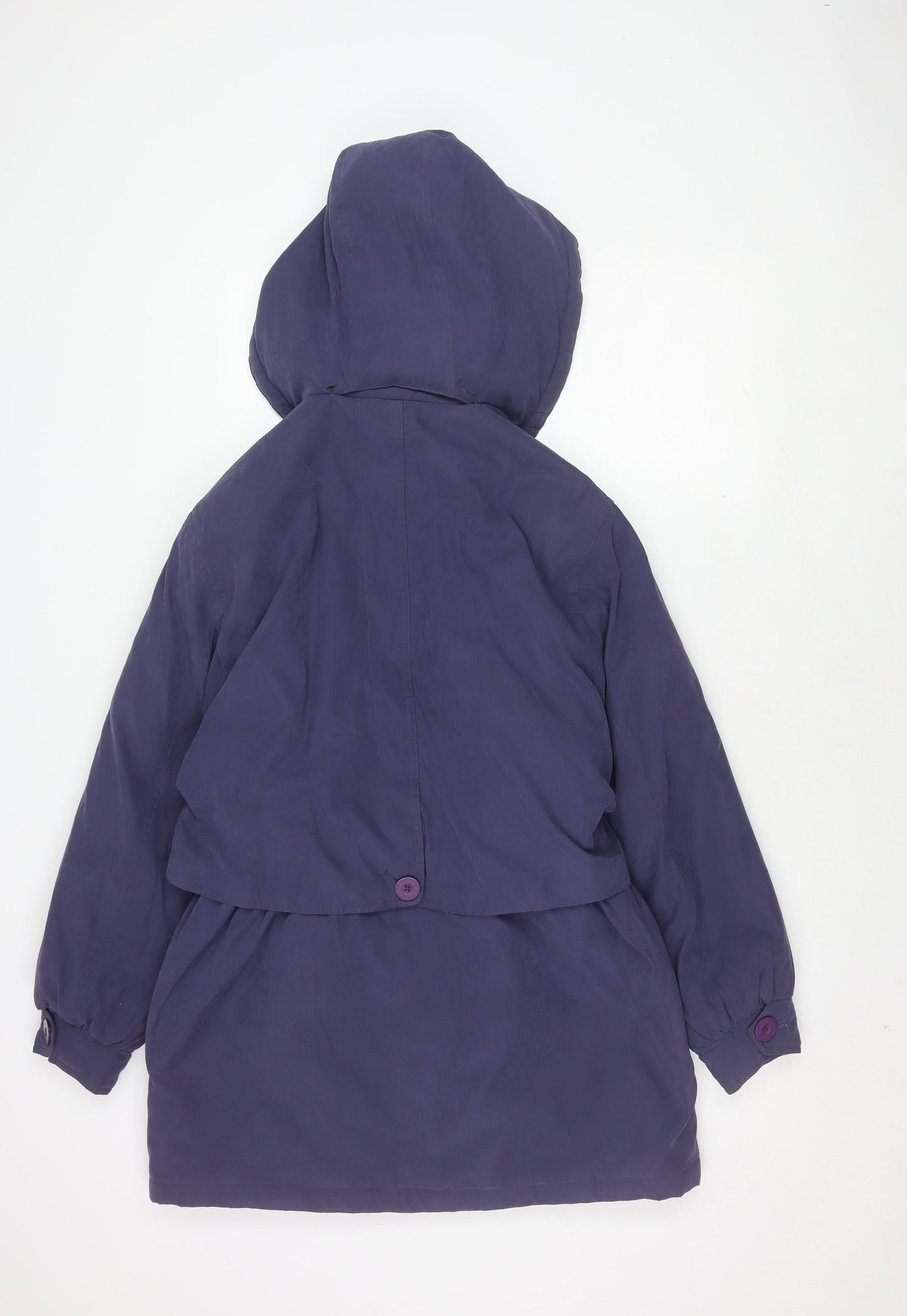 Dannimac Women's Purple Parka Jacket, Size 10, Hooded, Autumn/Winter
