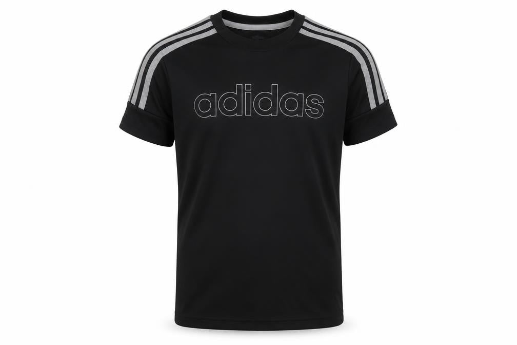 Adidas Boys Black T-Shirt 9-10 Years Gym Jersey Top