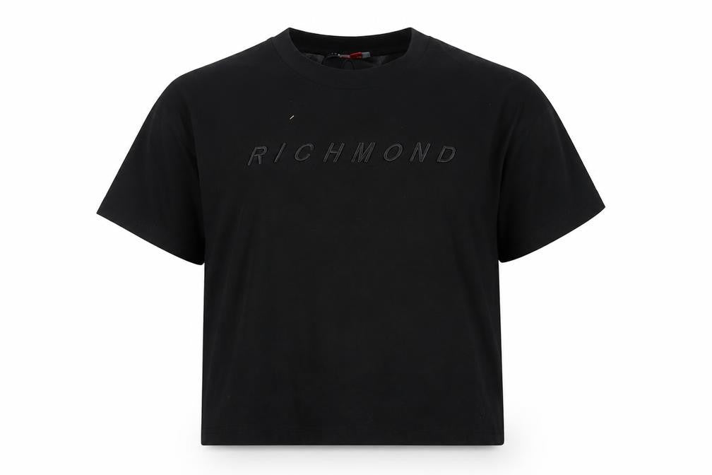 Richmond Womens Sport Black Basic T-Shirt, M, Short Sleeve
