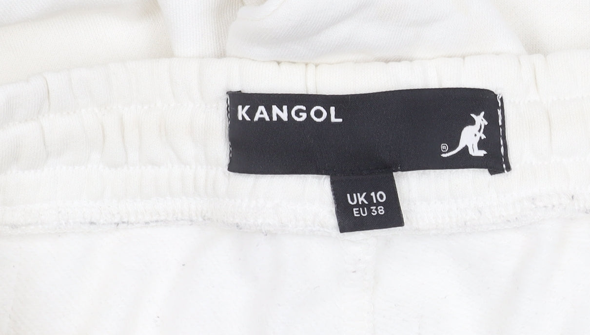 Kangol Women's White Jogger Trousers, Size 10